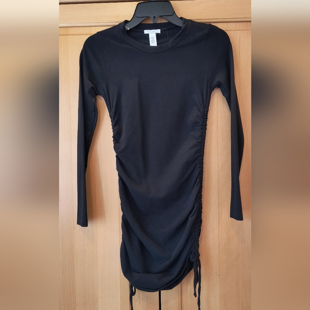 Tilly's Long Sleeve Black Cinch Dress